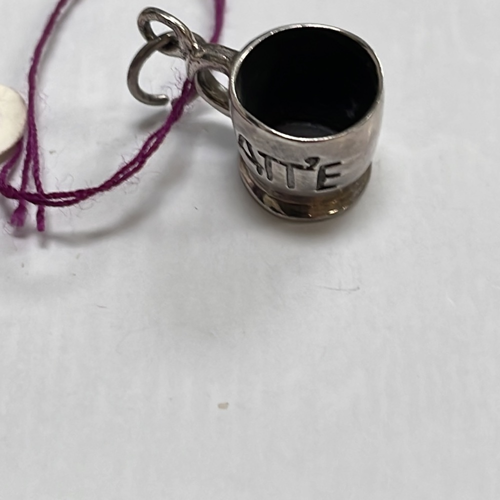 Sterling Latte Mug Charm